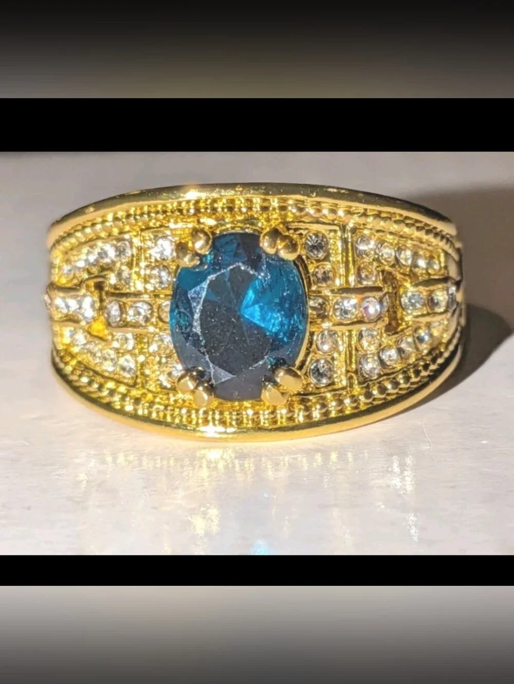 Simulated Diamond Mens Engagement Wedding Band Ring 2Ct 14k Yellow Gold Plated